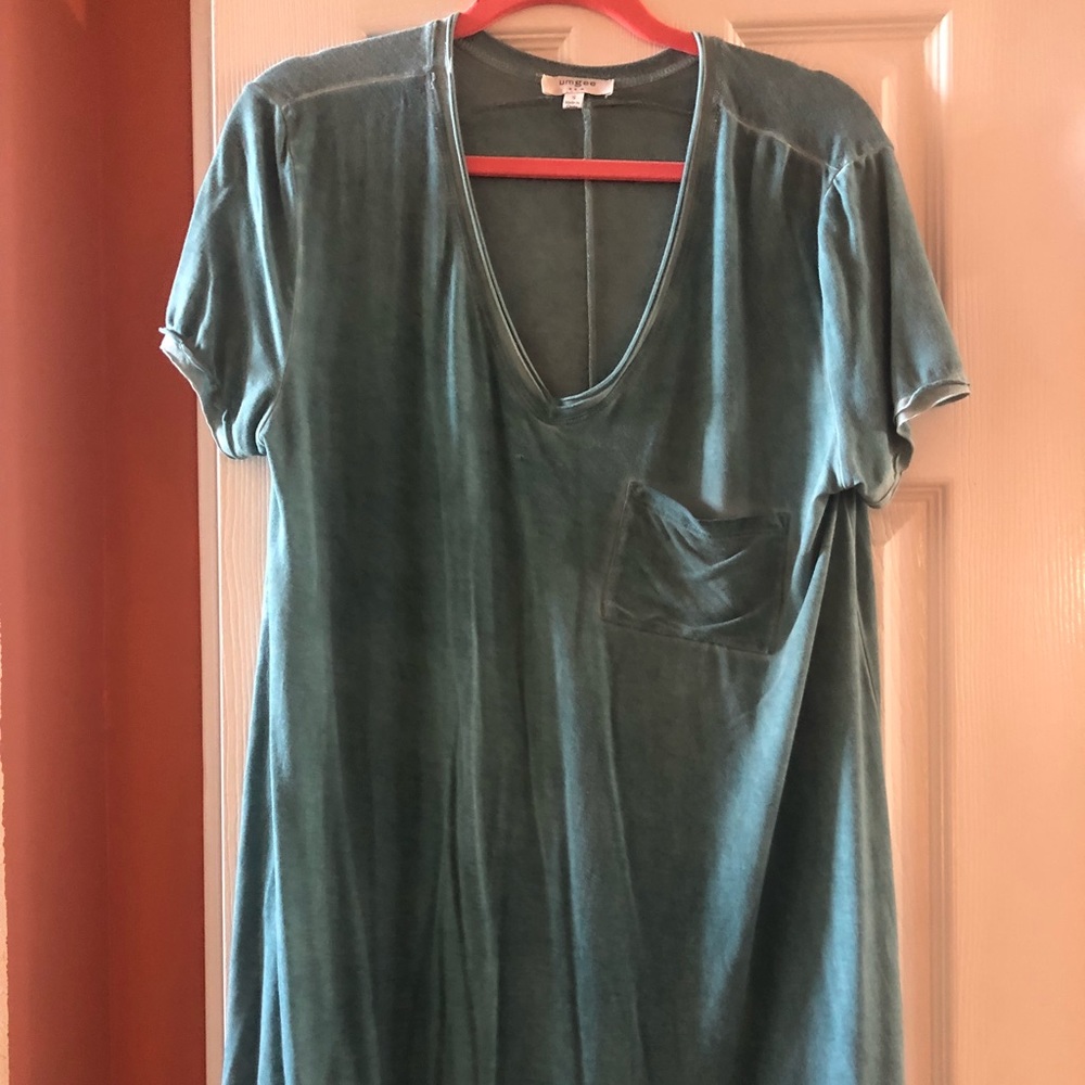 Blue T-shirt Dress/ Tunic